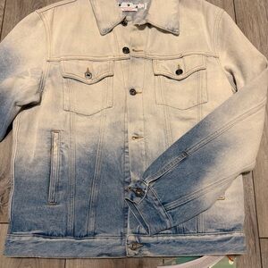 Off-Whit Denim Jacket - Light Blue Fade